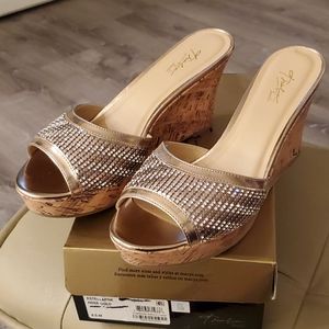 Thalia Sodi Estella PNK Rose Gold Sandals